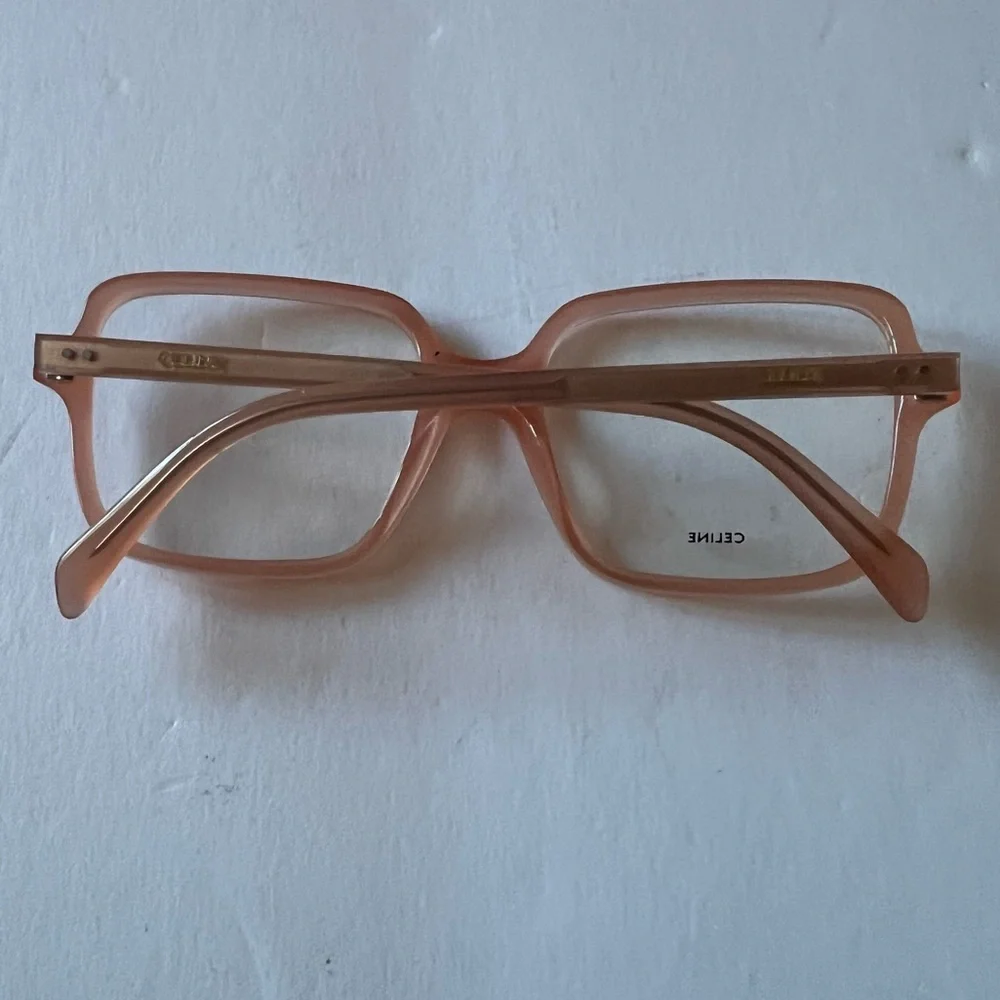CELINE CL500761 074 SQUARE EYEGLASS FRAMES PINK/BLUSH  NEW